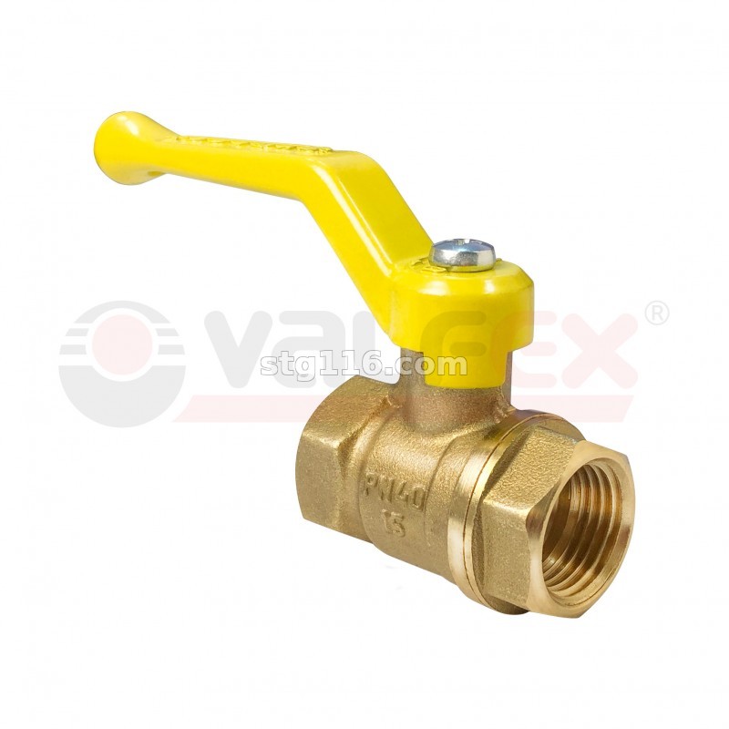 Кран латунный шаровый ГАЗОВЫЙ (вр/вр) 1/2" (15) (рычаг)