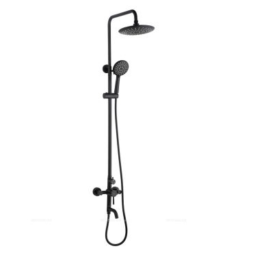 SUS124BL-009DK Стойка для душа(нерж.)черн