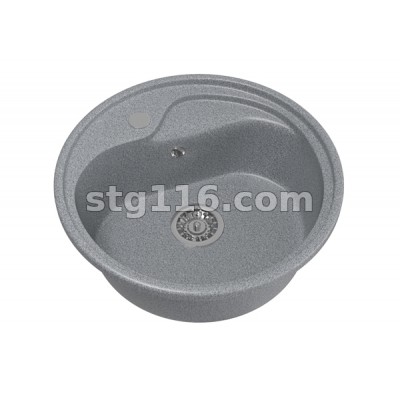 Мойкa ML-GM10 круглая, темно-серая (309) , 440мм (глуб. чаши 180)